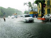 Bóng đá anh, ngoại hạng anh, lịch thi đấu euro 2012, Mưa đầu mùa khiến nhiều phố Hà Nội thành sông
